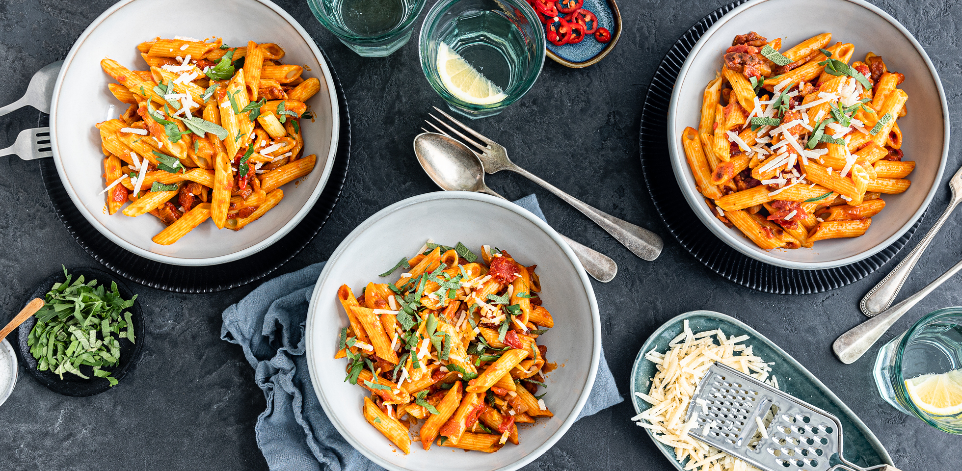 penne arrabiata