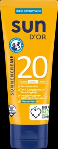 Sonnencreme LSF20 von SUN D'OR