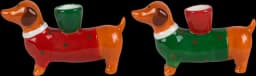 Kerzenständer Dackel sortiert 13cm von DIV.SAISONMARKEN