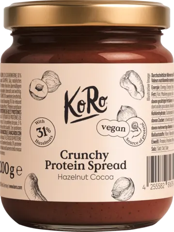 Vegane Proteincreme Haselnuss Kakao von KORO
