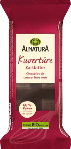 Bio Kuvertüre Zartbitter von ALNATURA
