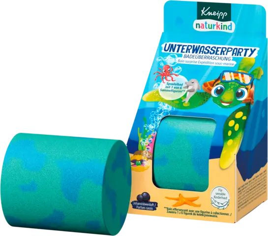 Naturkind Unterwasser Party Badeüberraschung mit Schwammfigur von KNEIPP