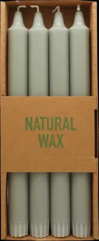 Natural Wax Stabkerzen Stearin grey 91 von CUP CANDLE