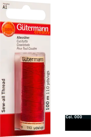Allesnähgarn schwarz 100 m von GÜTERMANN