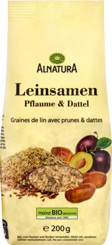 Bio Leinsamen Pflaume und Dattel von ALNATURA