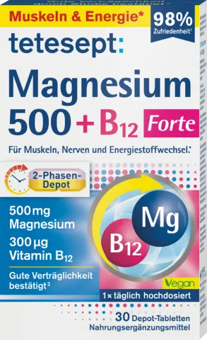 Magnesium 500 + B12 von TETESEPT