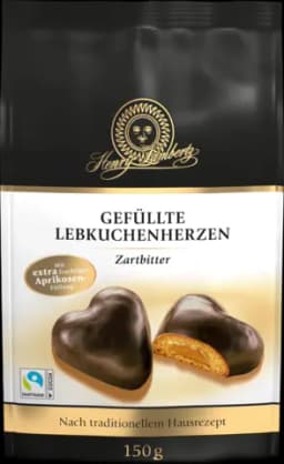 Gefüllte Lebkuchenherzen zartbitter von LAMBERTZ