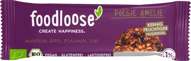 Bio Poesie Amelie Nussriegel von FOODLOOSE