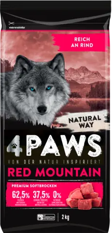 Red Mountain reich an Rind von 4 PAWS