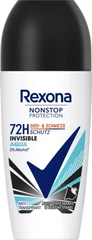 Nonstop Protection Deo Roll-On Invisible Aqua von REXONA