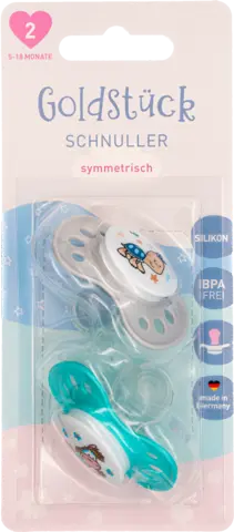 Schnuller 5-18 Monate Silikon Gr.2 von GOLDSTÜCK
