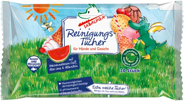 Tabaluga Reinigungstücher Hände & Gesicht von TABALUGA