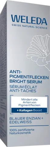 Anti-Pigmentflecken Bright Serum Blauer Enzian & Edelweiss von WELEDA