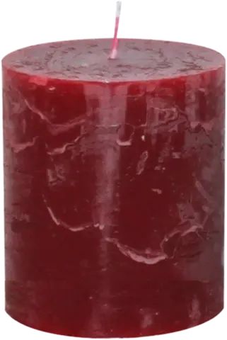 Rustik Stumpenkerze bordeaux 80 x 68 mm von GIES