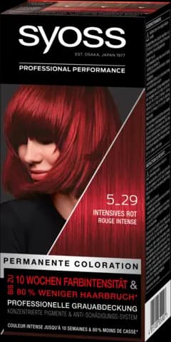Color Haarfarbe 5_29 Intensives Rot Permanent von SYOSS