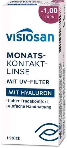 Monatslinse Hyaluron -1.0 von VISIOSAN