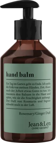 Handbalm Rosemary/Ginger Duft von JEAN & LEN