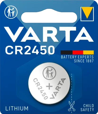Lithium Knopfzelle CR 2450 von VARTA
