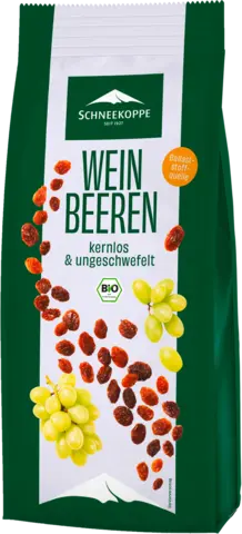 Bio Weinbeeren von SCHNEEKOPPE