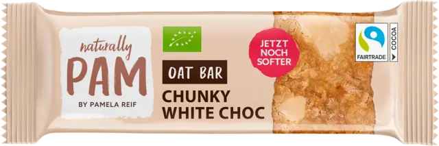 Bio Oat Bar Chunky White Choc von NATURALLY PAM