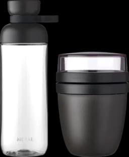 Lunchpotset mit Trinkflasche Vita 700 ml nordic black 2-teilig von ROSTI MEPAL