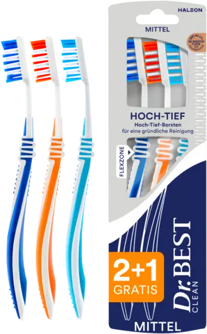 Zahnbürste Classic hoch tief mittel von DR.BEST
