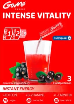 Instant energy, intense vitality, 3 Stück von GOMO