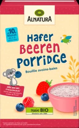 Bio Hafer Beeren Porridge ab 10. Monat von ALNATURA