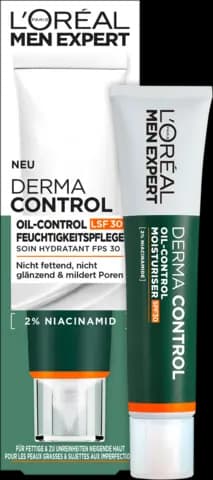 Derma Control Oil-Control Feuchtigkeitspflege mit LSF 30 von LOREAL