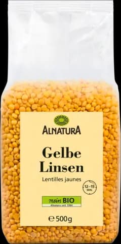 Bio gelbe Linsen von ALNATURA