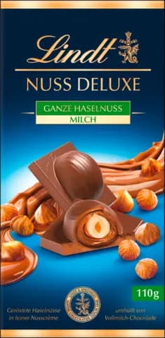 Nuss Deluxe Tafel, Milch Haselnuss von LINDT