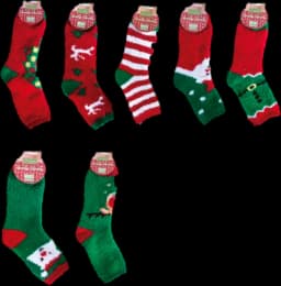 Unisex Kuschelsocken Weihnachten Gr.35-38/39-42 von APOLLO