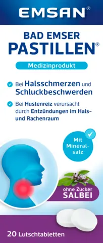 Bad Emser Pastillen ohne Zucker mit Salbei von EMSAN