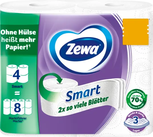 Smart Toilettenpapier 3-lagig von ZEWA