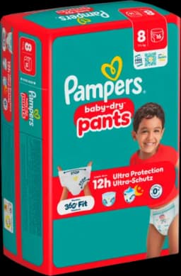 Baby Dry Pants Windeln Größe 8 von PAMPERS