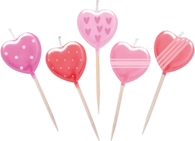 Kerzen Herzen sortiert von TIB