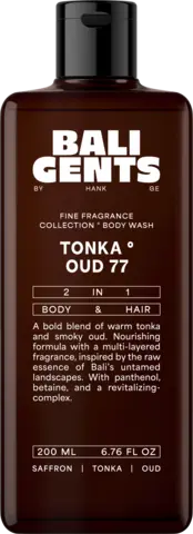Duschgel Tonka Oud 77 von Bali Gents