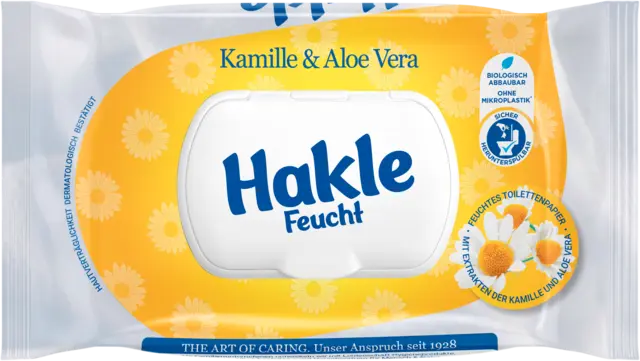 Toilettenpapier Feucht Kamille & Aloe Vera von HAKLE