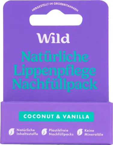 Lippenpflege Nachfüllpackung Coconut Vanilla von WILD