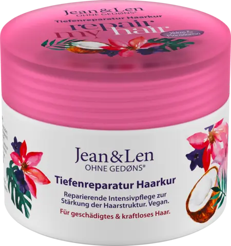 Tiefenreparatur Haarkur Kokosöl/Macadamia von JEAN & LEN
