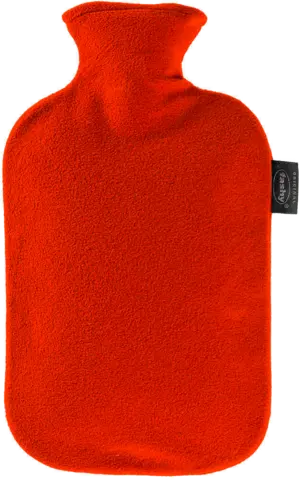 Wärmflasche 2,0 L mit Fleecebezug cranberry von FASHY