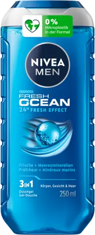 3 in 1 Duschgel Fresh Ocean 24H Fresh Effect von NIVEA