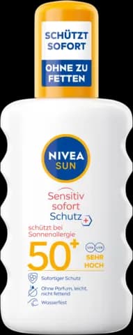 Sun Sensitiv Sofort-Schutz schützt bei Sonnenallergie LF50+ von NIVEA