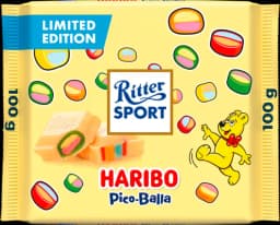 Haribo Pico-Balla Weiß Tafel von RITTER SPORT