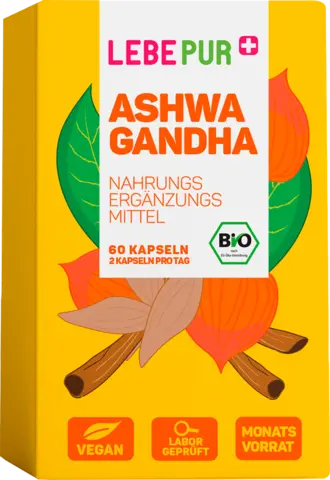 Bio Ashwagandha Kapseln von LEBEPUR