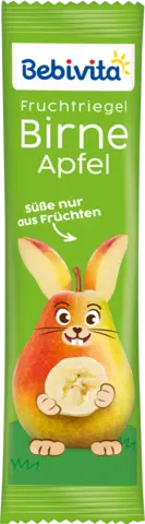 Fruchtriegel Birne Apfel von BEBIVITA