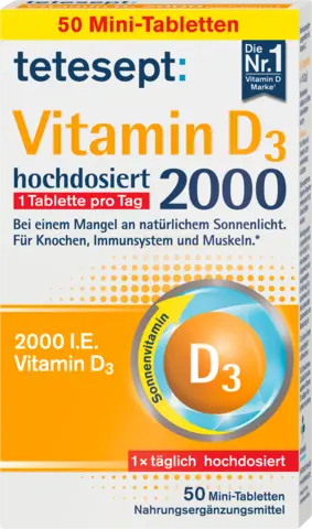 Vitamin D3 2000 hochdosiert von TETESEPT
