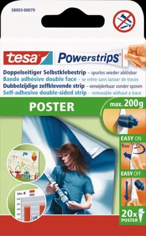 Powerstrips, doppelseitiger Selbstklebestrip