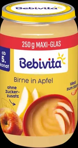 Bio Birne in Apfel ab 5. Monat von BEBIVITA