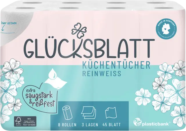 Küchentücher 3-lagig von GLÜCKSBLATT